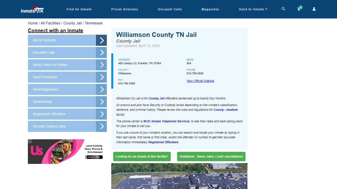 Williamson County TN Jail - Inmate Locator - Franklin, TN