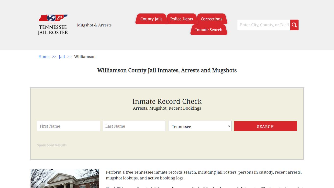 Williamson County Jail Inmates, Arrests and Mugshots